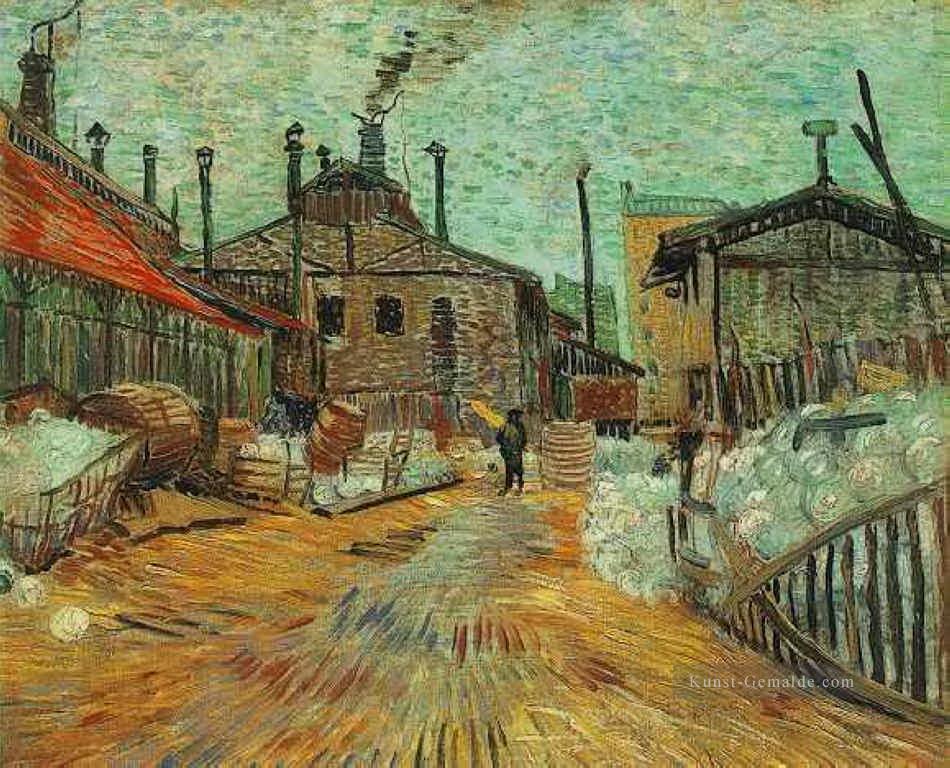 Die Fabrik bei Asnières Vincent van Gogh Das Ölgemälde